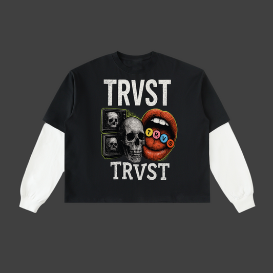(trvst) long sleeve layered shirt